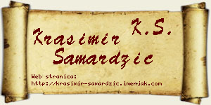 Krasimir Samardžić vizit kartica